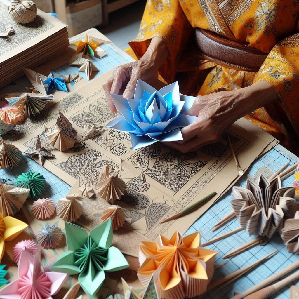 Omset Kerajinan Tangan Kertas Origami Bikin Tetangga iri