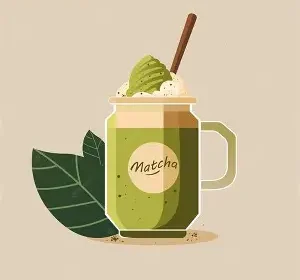 Boba Matcha Latte
