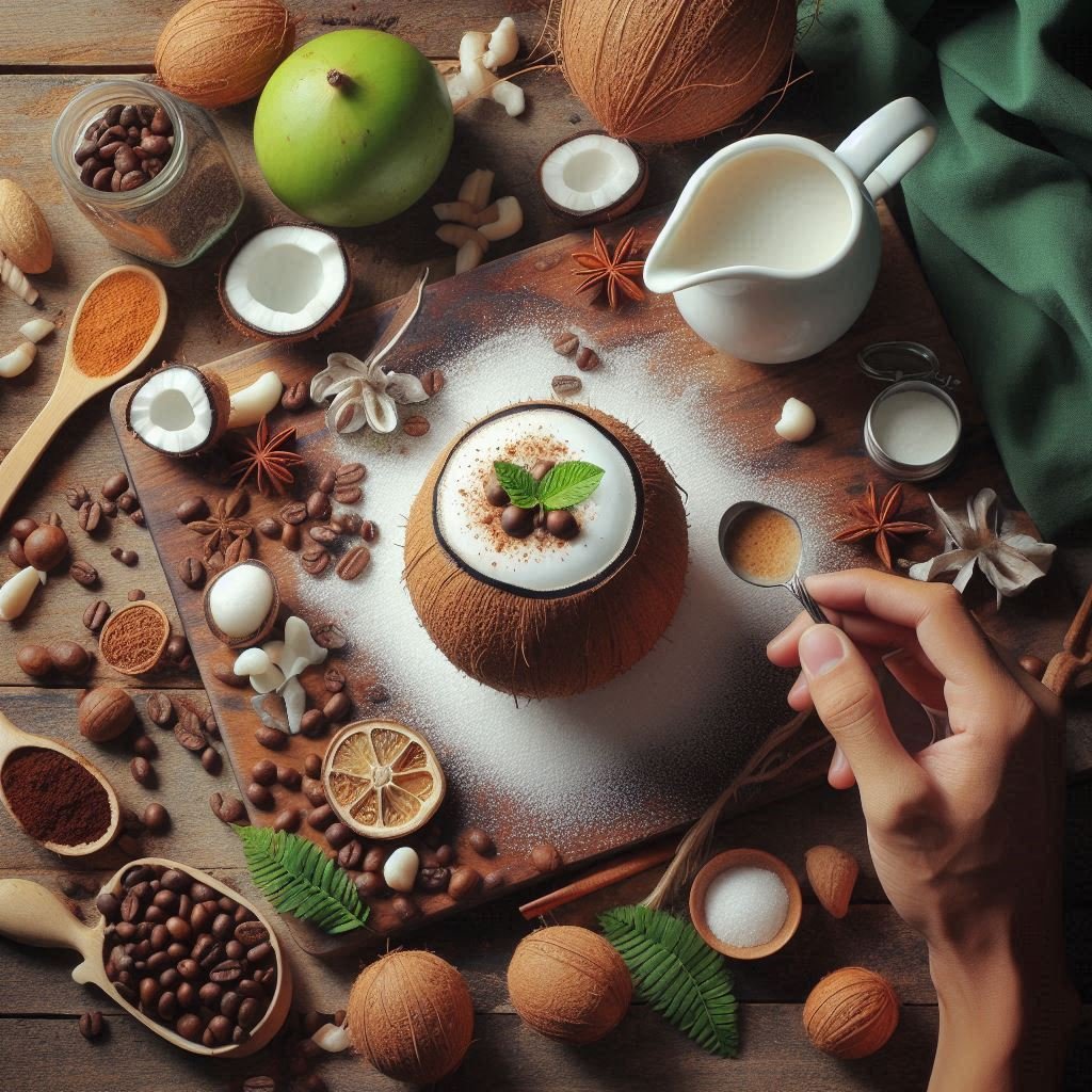 Kopi Susu Kelapa Muda Segar, Sensasi Unik Terbaru